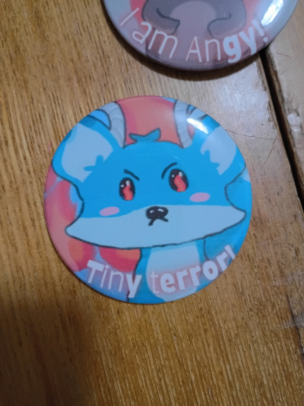 Angry Animals - Arctic Fox Button